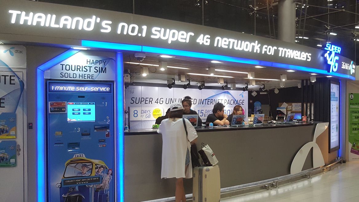 FREE 4G Unlimited Data SIM BKK Airport Pickup (Suvarnabhumi Airport